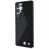 BMW Leder Oversized Stripes MagSafe Case para Samsung Galaxy S25 Ultra preto