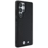 BMW Leather Carbon MagSafe Case para Samsung Galaxy S25 Ultra preto