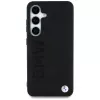 BMW Leder Big Wordmark Case para Samsung Galaxy S25 preto