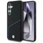 BMW Leder-TEXTURED e liso MagSafe Case para Samsung Galaxy S25 preto