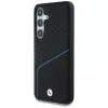 BMW Leder-TEXTURED e liso MagSafe Case para Samsung Galaxy S25 preto