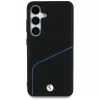 BMW Leder-TEXTURED e liso MagSafe Case para Samsung Galaxy S25 preto
