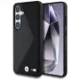 BMW Leather Oversized Stripes MagSafe Case para Samsung Galaxy S25 preto