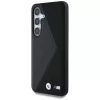 BMW Leather Oversized Stripes MagSafe Case para Samsung Galaxy S25 preto