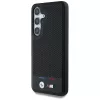 BMW Leder-Tricolor-Streifen MagSafe Case para Samsung Galaxy S25 preto