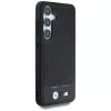 BMW Leder-Tricolor-Streifen MagSafe Case para Samsung Galaxy S25 preto