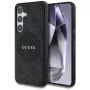 Guess 4G Round Patch Classic Logo MagSafe Case para Samsung Galaxy S25+ (preto)