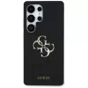 Guess Silicone Big 4G Logo Bottom Script Case para Samsung Galaxy S25 Ultra - preto