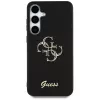 Guess Fixed Glitter Big 4G Metal Logo Case para Samsung Galaxy S25 (preto)