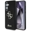 Guess Fixed Glitter Big 4G Metal Logo Case para Samsung Galaxy S25+ (preto)