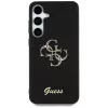 Guess Fixed Glitter Big 4G Metal Logo Case para Samsung Galaxy S25+ (preto)