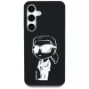 Karl Lagerfeld Silicone Graffiti Ikonik Printed Logo MagSafe Case para Samsung Galaxy S25 preto