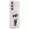 KARL LAGERFELD Silicone Graffiti Ikonik Printed Logo MagSafe Case para Samsung Galaxy S25 - rosa
