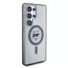 Karl Lagerfeld Button Choupette Head Printed Logo MagSafe Case para Samsung Galaxy S25 Ultra, preto