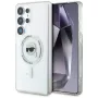 KARL LAGERFELD Button Karl Head Printed Logo MagSafe Case para Samsung Galaxy S25 Ultra branco