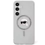 KARL LAGERFELD Capa MagSafe Button Karl Head Printed Logo para Samsung Galaxy S25, preto
