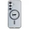 KARL LAGERFELD Capa MagSafe Button Karl Head Printed Logo para Samsung Galaxy S25, preto