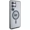 KARL LAGERFELD Capa MagSafe Button Karl Head Printed Logo para Samsung Galaxy S25 Ultra, preto