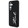 KARL LAGERFELD Capa Silicone Metal Signature Logo para Samsung Galaxy S25, preto