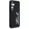 KARL LAGERFELD Capa Silicone Metal Signature Logo para Samsung Galaxy S25, preto