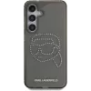 Karl Lagerfeld Capa Rhinestones Karl Head Logo para Samsung Galaxy S25 (preto)