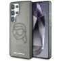 Karl Lagerfeld Capa Rhinestones Karl Head Logo para Samsung Galaxy S25 Ultra, preto