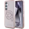 Karl Lagerfeld Capa Rhinestones Karl Head Logo para Samsung Galaxy S25 (rosa)