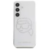 Karl Lagerfeld Capa Rhinestones Karl Head Logo para Samsung Galaxy S25 (transparente)