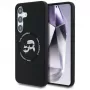 KARL LAGERFELD Capa MagSafe Silicone DoubleHeads & Circle para Samsung Galaxy S25+ - preto