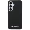 Karl Lagerfeld Capa MagSafe Saffiano FullWrapped Elongated Metal Logo para Samsung Galaxy S25, preto