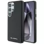 Karl Lagerfeld Capa MagSafe Saffiano Full-Wrapped Elongated Metal Logo para Samsung Galaxy S25 Ultra, preto