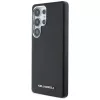 Karl Lagerfeld Capa MagSafe Saffiano Full-Wrapped Elongated Metal Logo para Samsung Galaxy S25 Ultra, preto