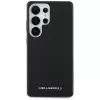 Karl Lagerfeld Capa MagSafe Saffiano Full-Wrapped Elongated Metal Logo para Samsung Galaxy S25 Ultra, preto