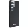 Karl Lagerfeld Capa MagSafe Saffiano Full-Wrapped Elongated Metal Logo para Samsung Galaxy S25 Ultra, preto