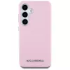 Karl Lagerfeld Capa MagSafe Saffiano FullWrapped Elongated Metal Logo para Samsung Galaxy S25 rosa