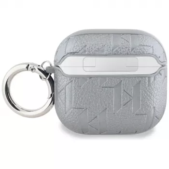 Karl Lagerfeld Capa Monogram Karl Head para AirPods 4 (prateado)