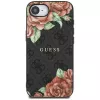 Guess Capa MagSafe 4G Flowers Print para iPhone 16e / 17e preto