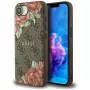 Guess Capa MagSafe 4G Flowers Print para iPhone 16e / 17e castanho