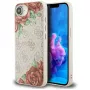 Guess Capa MagSafe 4G Flowers Print para iPhone 16e / 17e rosa
