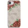 Guess Capa MagSafe 4G Flowers Print para iPhone 16e / 17e rosa