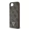 Guess Capa MagSafe 4G Ring Triangle Logo para iPhone 16e (castanho)