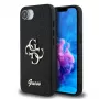 Guess Capa Fixed Glitter Big 4G para iPhone 16e (preto)