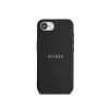 Guess Capa MagSafe Grained Ring para iPhone 16e (preto)