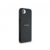 Guess Capa MagSafe Grained Ring para iPhone 16e (preto)