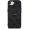 Guess Capa MagSafe 4G Ring Classic Logo para iPhone 16e (preto)