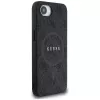 Guess Capa MagSafe 4G Ring Classic Logo para iPhone 16e (preto)
