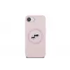 Karl Lagerfeld Capa MagSafe Silicone Karl & Choupette Heads para iPhone 16e / 17e rosa