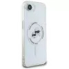 KARL LAGERFELD Capa MagSafe IML Metal Karl & Choupette Heads para iPhone 16e/17e branco