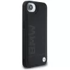 BMW Capa Leather Hot Stamp para iPhone 16e / 17e preto