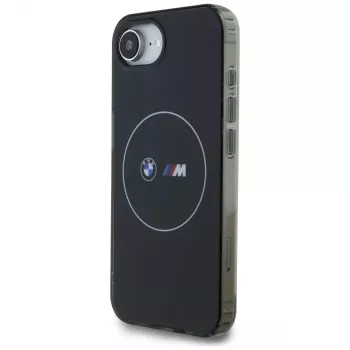 Capa MagSafe BMW IML Metal White Circle para iPhone 16e / 17e, preto